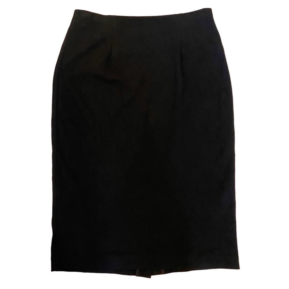 Eileen Fisher Black Viscose Blend Pencil Skirt Size Small